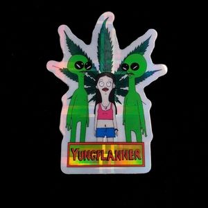 Alien Bob's Burgers Vintage Retro Vending Machiene Inspired Sticker